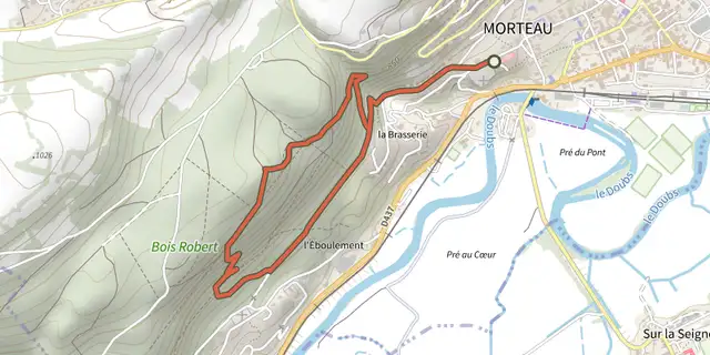 The La table du Roi - Roche Jeannin N°28 track on the IGN map