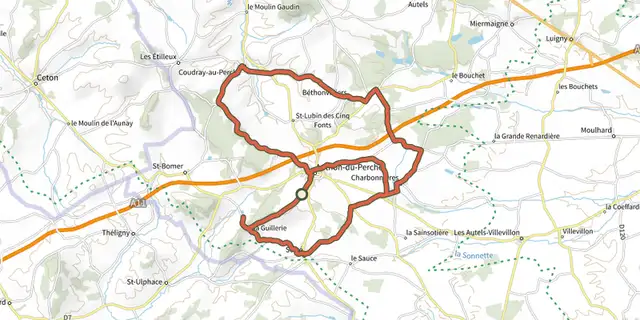 The Au pays des fées et des ermites - boucle n°11 track on the IGN map