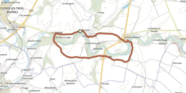 The La fontaine Tic-Tic - boucle n°26 track on the IGN map