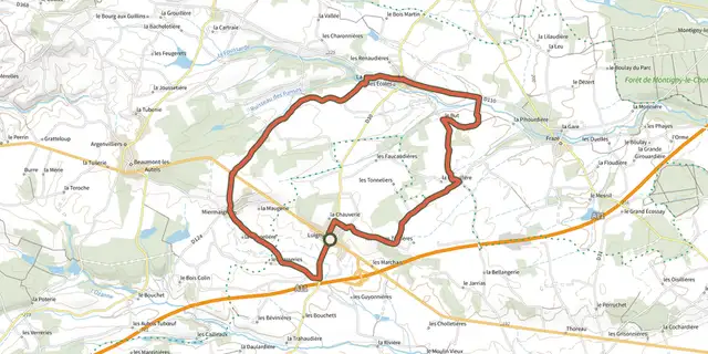 The Sous le regard de Cerise - boucle n°14 track on the IGN map
