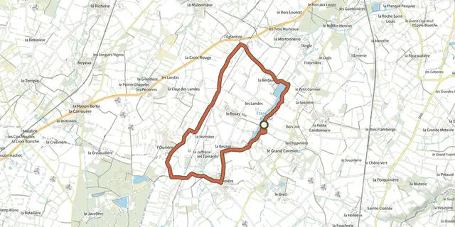Tracé de Circuit de la Beusse sur le Plan IGN