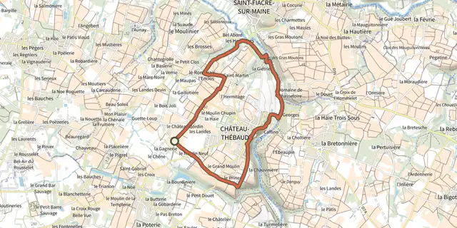 Tracé de Circuit du Bois Joli sur le Plan IGN