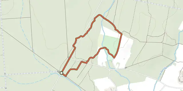 The Circuit des Chêtelons track on the OpenTopoMap map
