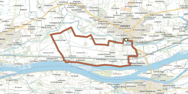 Tracé de Circuit de La Grande Prée sur le Plan IGN