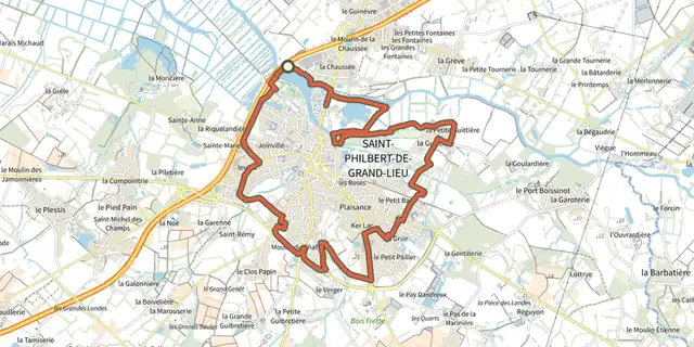 Tracé de Circuit Déas sur le Plan IGN