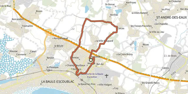 The La petite marchande" track on the IGN map