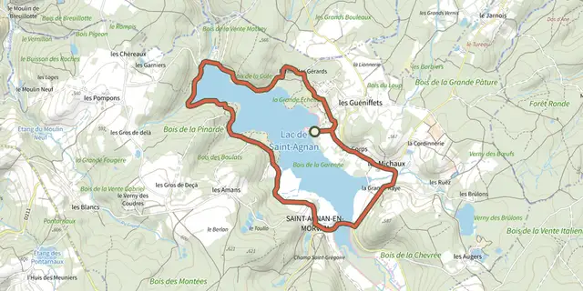 The Saint Agnan 23 track on the IGN map