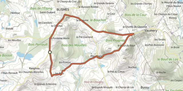 The Circuit Fontaine Morin track on the IGN map