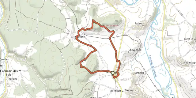 The De St Franchy A St Roch track on the IGN map
