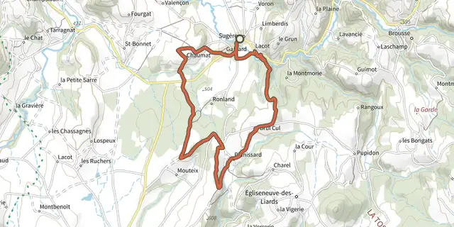 Tracé de Le Bois de Bord sur le Plan IGN