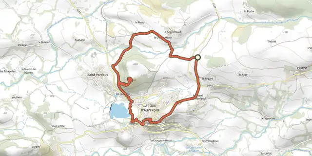 The Notre Dame de Natzy track on the IGN map