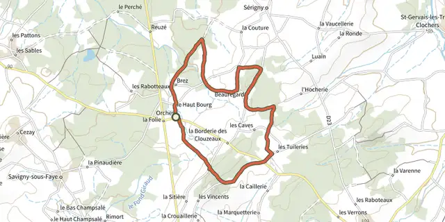Tracé de Nature et Horizons sur le Plan IGN