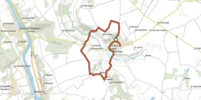 The Le petit souper track on the IGN map