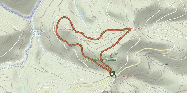 The Circuit du Muehlenkopf track on the IGN map