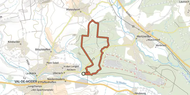 The Grand Circuit Du Stocklach track on the IGN map