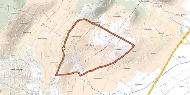 The Circuit du Bollenberg track on the IGN map