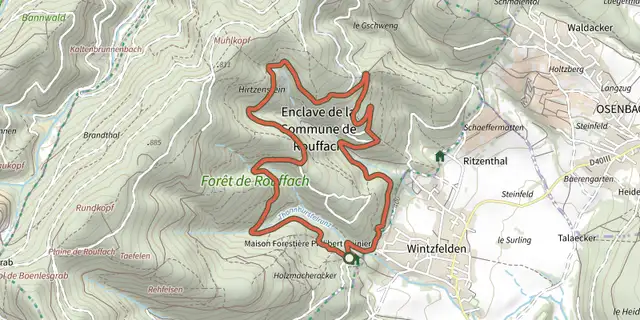 The Circuit Wintzfelden track on the IGN map