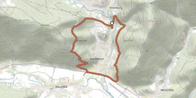The Circuit du Senkel track on the IGN map