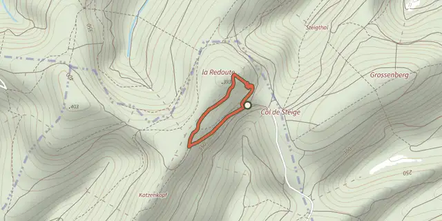 The Rond rouge track on the IGN map