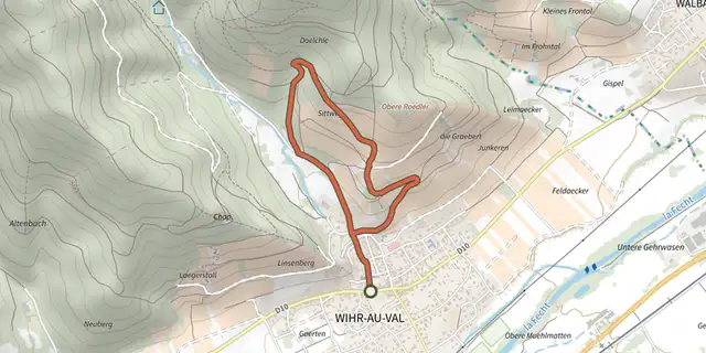Tracé de Circuit Doelchler sur le Plan IGN