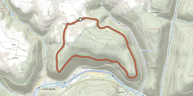 The Circulaire du Centenaire track on the IGN map