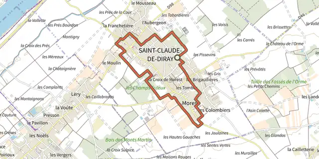 Tracé de Circuit Découverte sur le Plan IGN