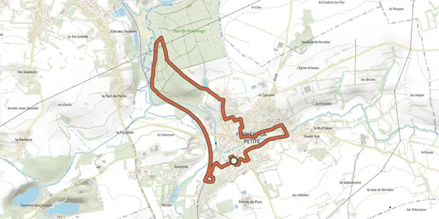 The Circuit du Gres Sale track on the IGN map
