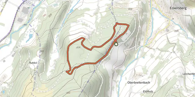 The Circuit du Kraehenberg track on the IGN map