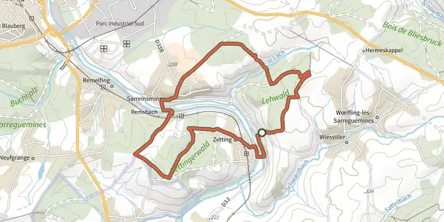 Tracé de Circuit des Bornes sur le Plan IGN