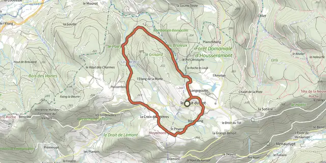 The Circuit du Grisard track on the IGN map
