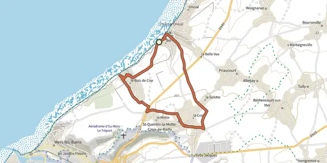 Tracé de Circuit De Lamotte sur le Plan IGN