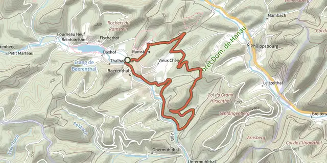 Tracé de Yellow ring sur le Plan IGN