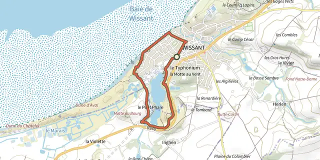 The Sentier du Fartz track on the IGN map