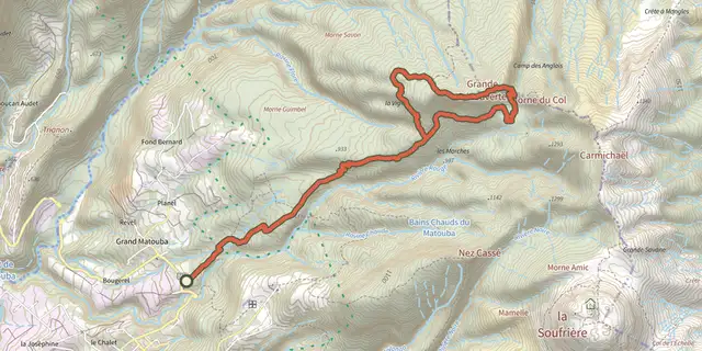 The Grande découverte track on the IGN map