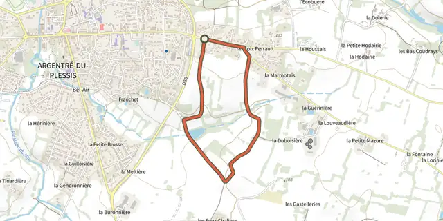Tracé de Circuit de Marteau sur le Plan IGN