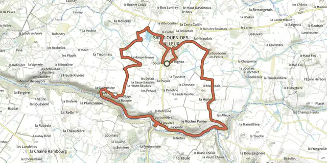 Tracé de Le Pays Audonien sur le Plan IGN