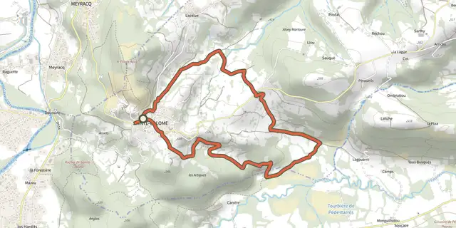 The Les buis track on the IGN map