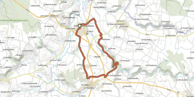 The Circuit de la Loysance track on the IGN map
