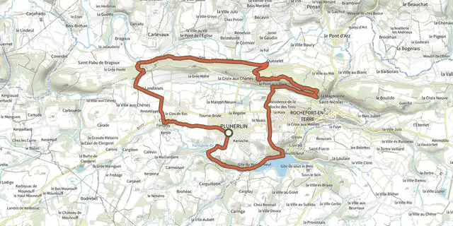 Tracé de Circuit des Palis sur le Plan IGN
