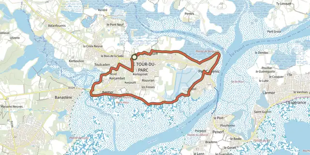 The Circuit de Pencadenic track on the IGN map