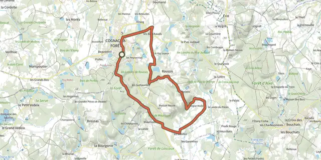 Tracé de Circuit Le Paradis sur le Plan IGN
