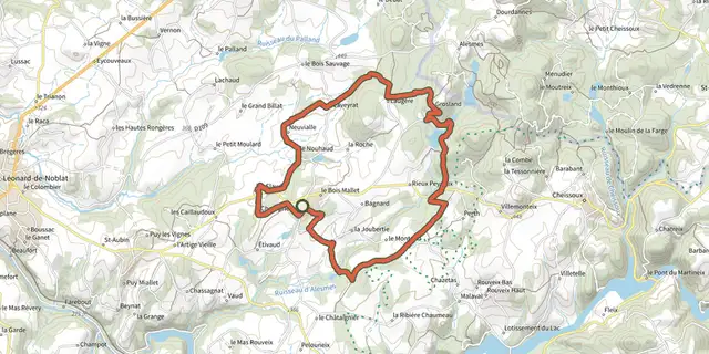 The Circuit des Cimes track on the IGN map