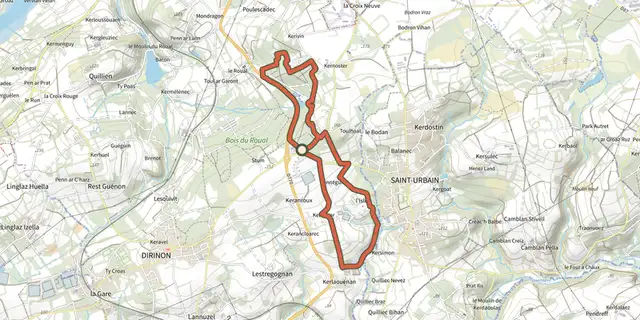 The Chemin des Paquerettes track on the IGN map