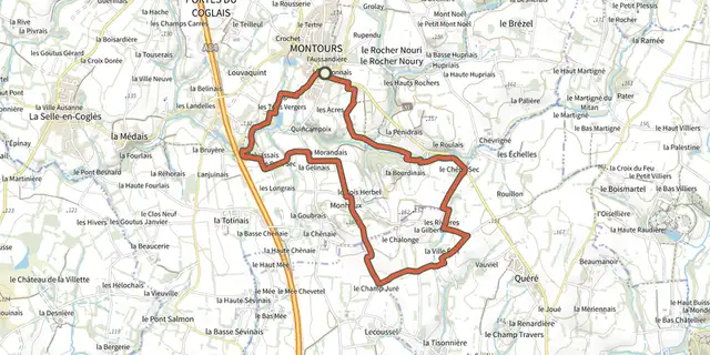 Tracé de Le Haut des Échelles sur le Plan IGN