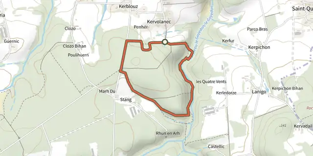 The Circuit du Goyerdon track on the IGN map