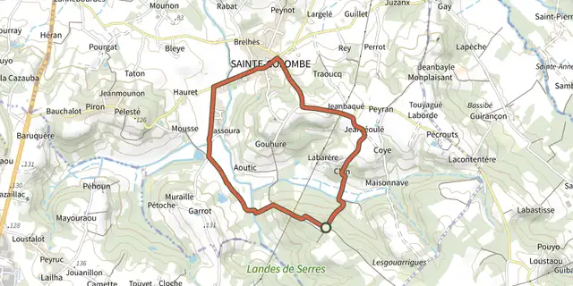 The Circuit des 3 fontaines track on the IGN map