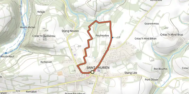 The Hentou Kozh 1 track on the IGN map