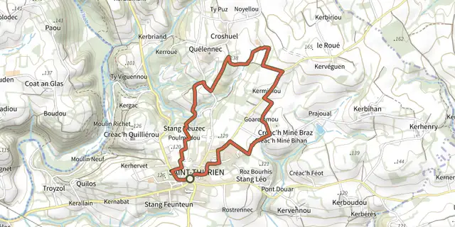 The Hentou Kozh 2 track on the IGN map