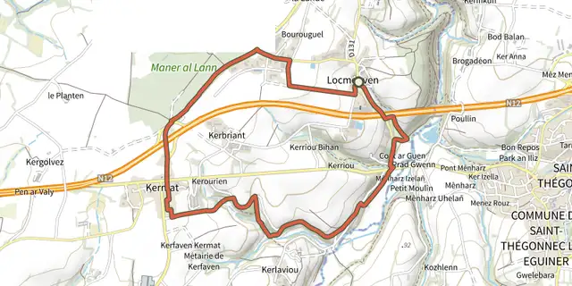 The Circuit de San-Dodu track on the IGN map