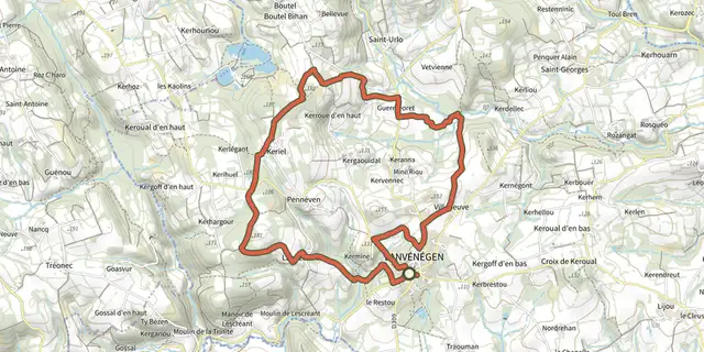 The Circuit des Asphodèles track on the IGN map